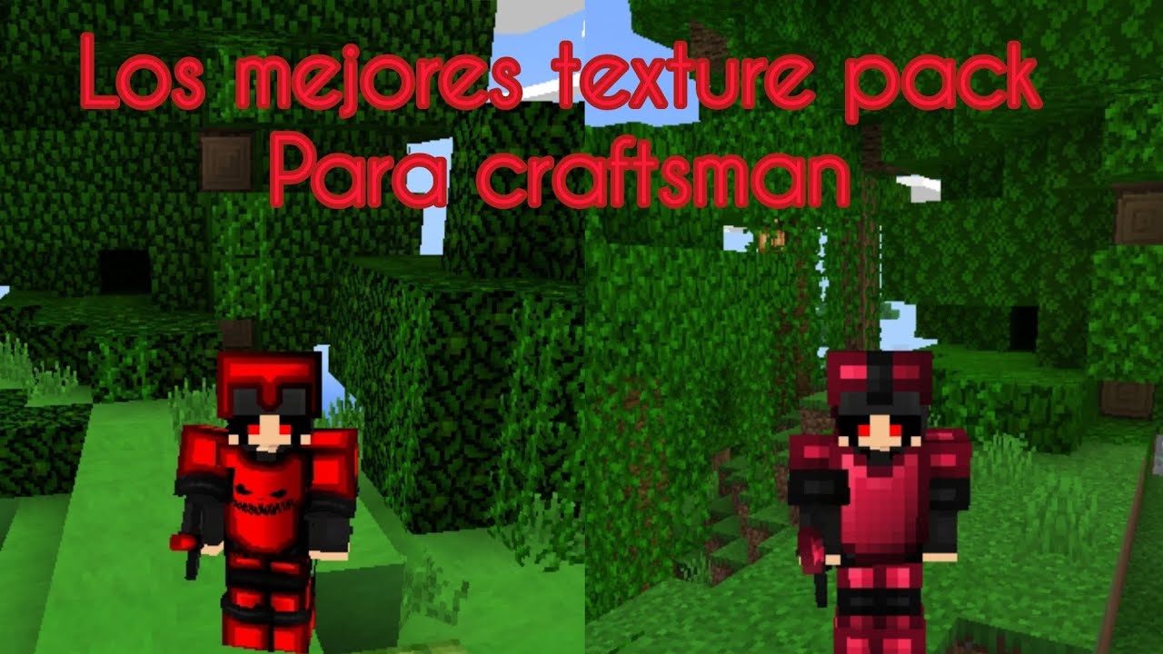 Los 2 mejores texture pack para craftsman 0.15.10 - YouTube