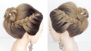 Easy Braided Hairstyle. Party hairstyle. Hairstyles For Girls With Medium &amp; Long Hair.