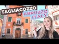 Walk through TAGLIACOZZO with me 💛 Italian mountain town in Abruzzo