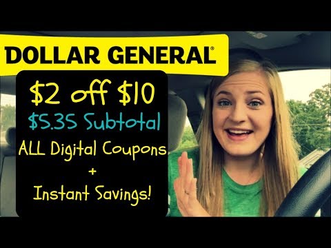 Dollar General $2 off $10 | All Digital Coupons + Instant Savings!