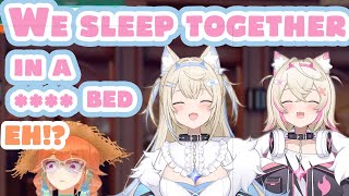 FuwaMoco about sleeping together in one room | HoloAdvent | HololiveEN |