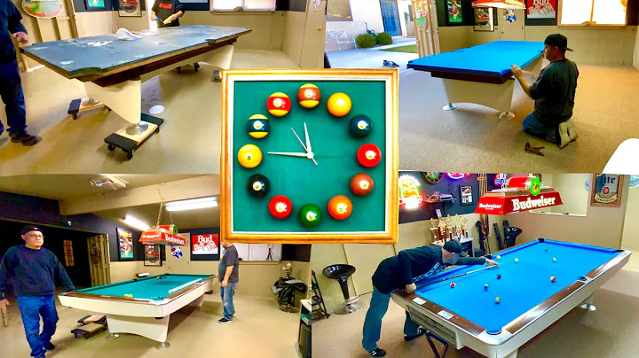 Recovering Pool Table In Under 5 Minutes Time Laps.