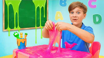 Roma Tries 3 CRAZY Schools! Slime, LEGO & Ball School Fun!