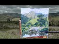 Painting outdoors  capturing a landscape in oils