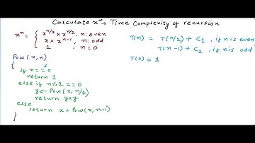 Exponentiation - Time Complexity analysis of recursion