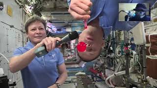 NASA ISS   Bizarre Reflections while undocking the Space Shuttle flatearth
