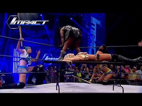 KO Title Match Between Taryn Terrell and Awesome Kong Interrupted.. (Apr. 24, 2015)
