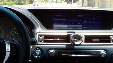 2013 Lexus GS Line Navigation and Video Enhancement System