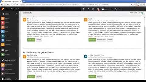 Guided tour through TYPO3 backend
