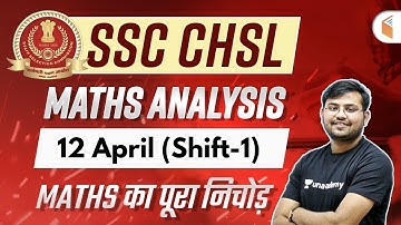 SSC CHSL Exam Analysis (12 April 2021, 1st Shift) | CHSL Maths Asked Questions by Sahil Sir