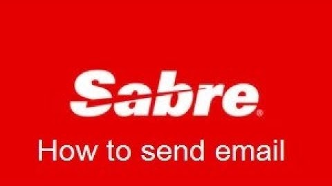 Sabre Training- How to send flight ticket/reservation by Email from sabre