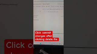 How to delete a file in github repository from web interface