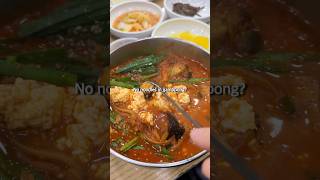 No noodles?! Korea’s CRAZIEST jjamppong uses TOFU instead!🔥 #shorts