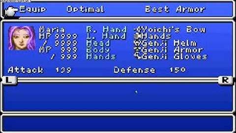 FInal fantasy 2:DOS cheats