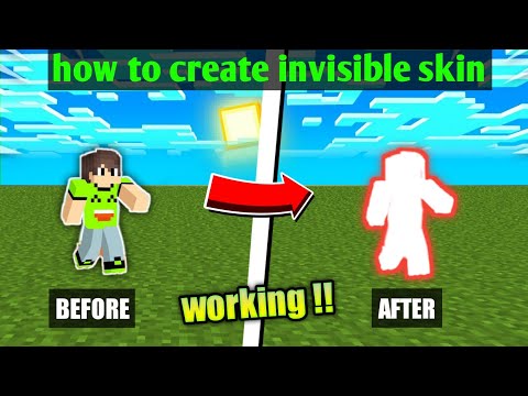 Video how to create invisible skin in minecraft | invisible... - youtube