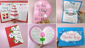 3 Cách làm thiệp 20/11 độc đáo tặng thầy cô/ DIY Teacher’s Day Card/ Liam Channel