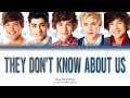 One Direction They Don T Know About Us Lyrics Color Coded Lyrics