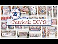 35 must see patriotic diys  budget 4th of july decor 2024  rustic farmhouse decor