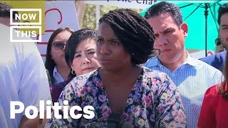 Ayanna Pressley Rails Against Protesters Outside Detention Center | NowThis