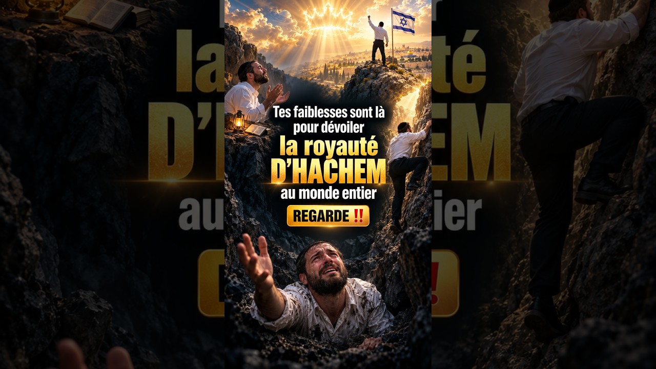 Tes faiblesses sont là pour dévoiler la royauté D'Hachem au monde entier  - Rav Chlomo Valensi