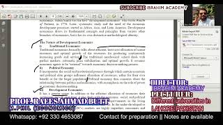 Introducing Economic Development | Lecture 1 Chapter 1 | Code 9315 | AIOU BS Economics