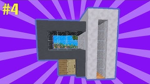 MultiCraft : How to build an easy small Modern House | House Tutorial #4