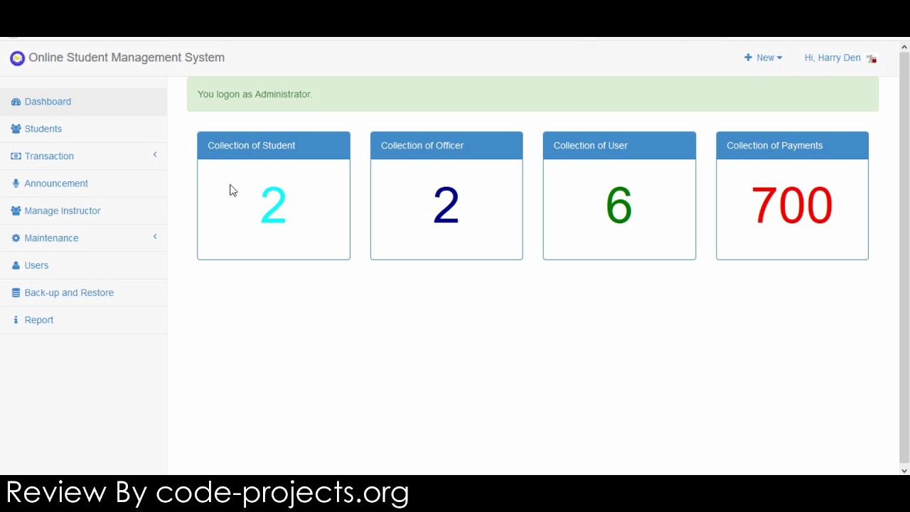Online Student Management System In PHP With Source Code