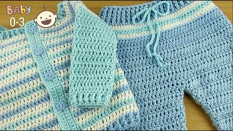 Easy Crochet Tutorial: Baby Cardigan Trousers for Beginners!