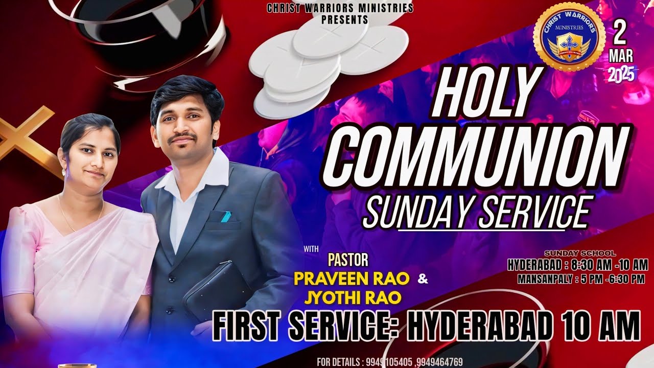 HOLY COMMUNION SUNDAY SERVICE LIVE||2MAR2025||CWM - YouTube