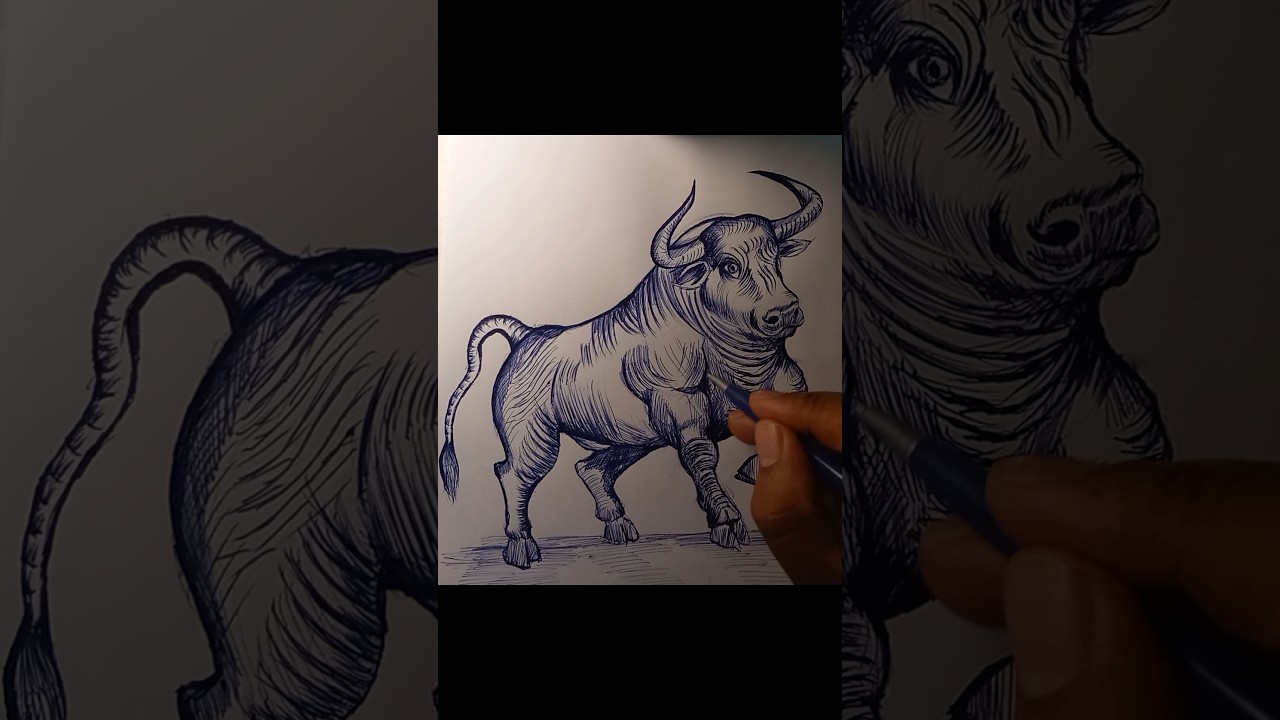 Bull drawing 