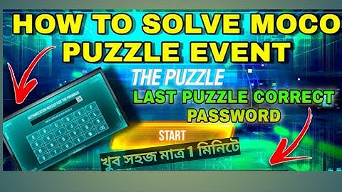 Moco puzzle event solve so easy 🙂