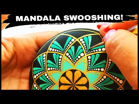 Mandala Dot Painting How To Paint Stones Rocks Dotting Artist Tutorial Art Mandalas #mandala #art