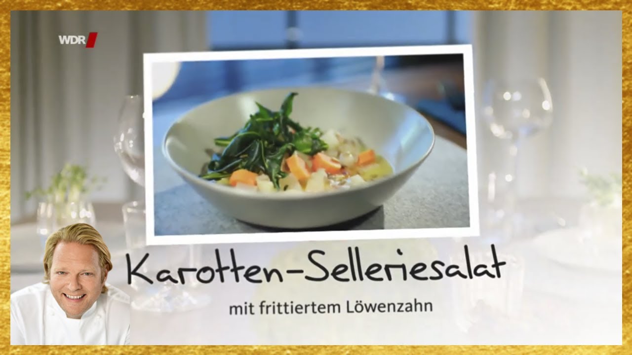 Björn Freitag - Karotten-Selleriesalat mit frittiertem Löwenzahn
