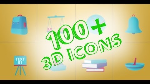 100 Animated 3D Icons for Explainer Video - After Effects Template