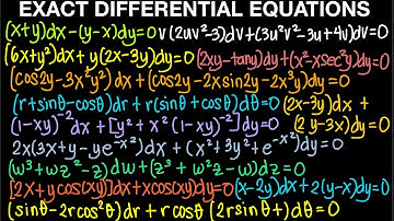 Exact Differential Equations Part 2 (Live Stream)