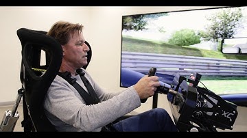 Stefan Johansson takes the virtual McLaren MP4-30 on the Nordschleife