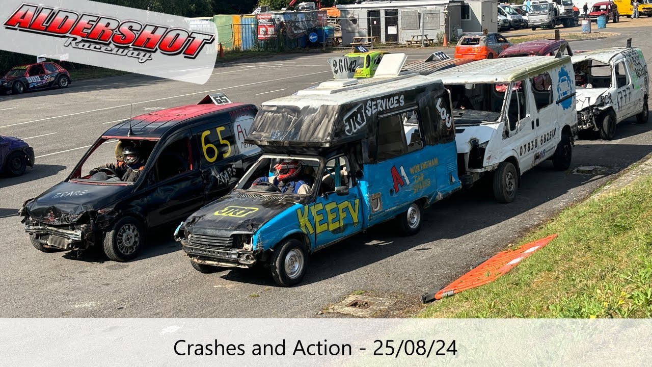Aldershot Raceway 25/08/24 -  Crashes and Action