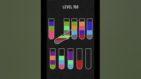 Water sort puzzle level  150