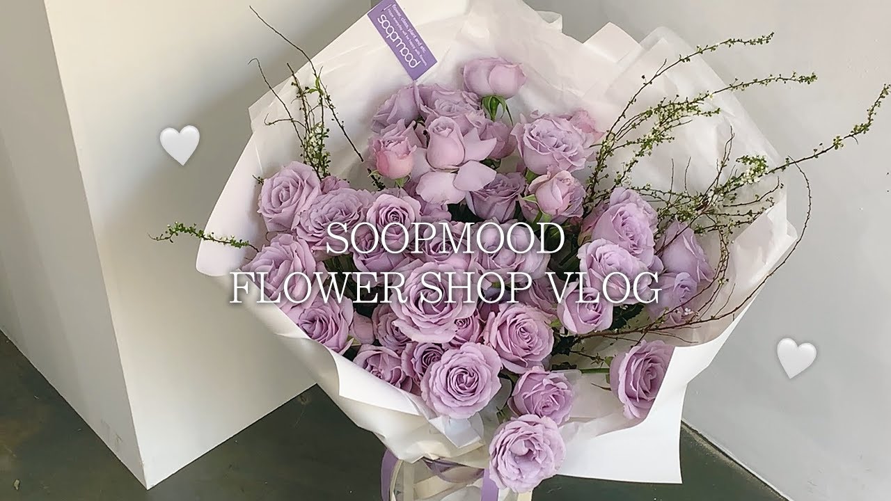 Soopmood Flower 플로리스트 꽃집이야기 | 꽃집 플로리스트 하루일과 브이로그, 양재꽃시장 과천농장, 꽃다발 꽃바구니 예약건 만들기, 부케 샘플 작업하기