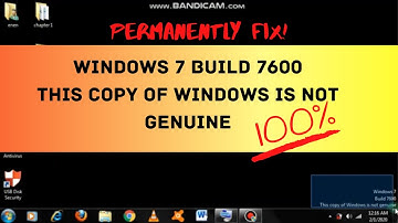 Window 7 Build 7600 This copy of Windows is not genuine Problem Fix 100% Working
