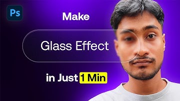 Create Glass Effect in Photoshop within 60 Seconds!🔥 | Easiest Tutorial Ever