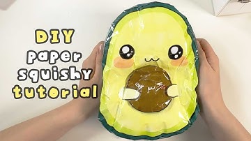 How to make a DIY Avocado Squishy❤ easy tutorial l ASMR l No music