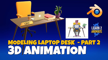 Modeling a Computer Desk Part 02 Blender 3.1 Beginner Tutorial- Converting a 2D Illustration to 3D