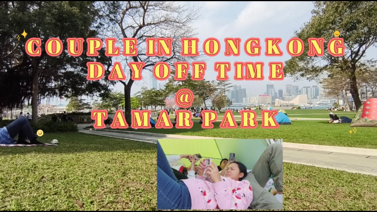 Couple in hongkong, Day off Time, @ Tamar Park