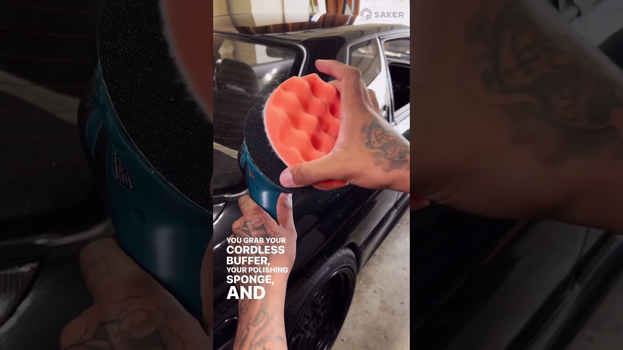 ✨ Experience the Shine! SAKER&reg; Cordless Car Buffer Polisher - Unleash the Gleam! ✨
