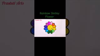 Rainbow Smiley Flower Drawing Easy
