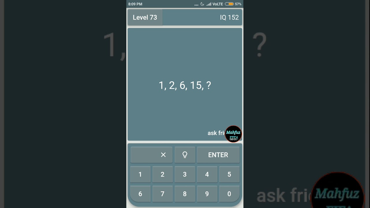 Math Riddles Level 73 🎮🎮 Math Riddles: IQ Testest || Math brain || offline games || mahfuz FIFA