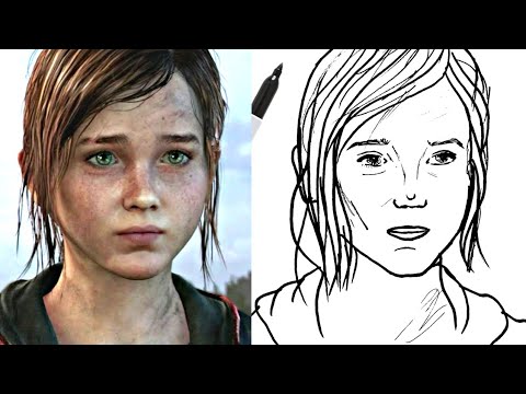 Drawing Ellie - The Last of Us 2