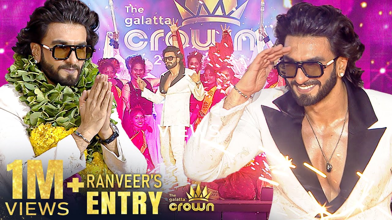 Tha podra vediya   Bollywood Superstar RANVEER SINGHs Spectacular Red Carpet Entry with Dance 