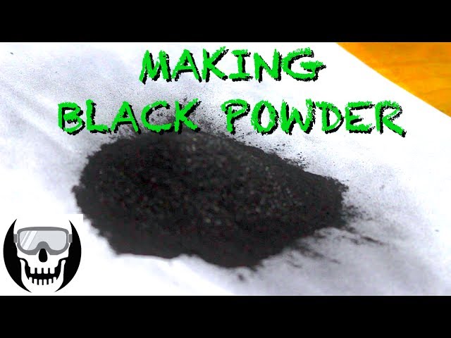Making Black Powder (Gunpowder) at Home from Charcoal, Sulfur and Potassium  Nitrate! 